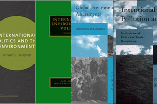 A collage of Ron's book covers